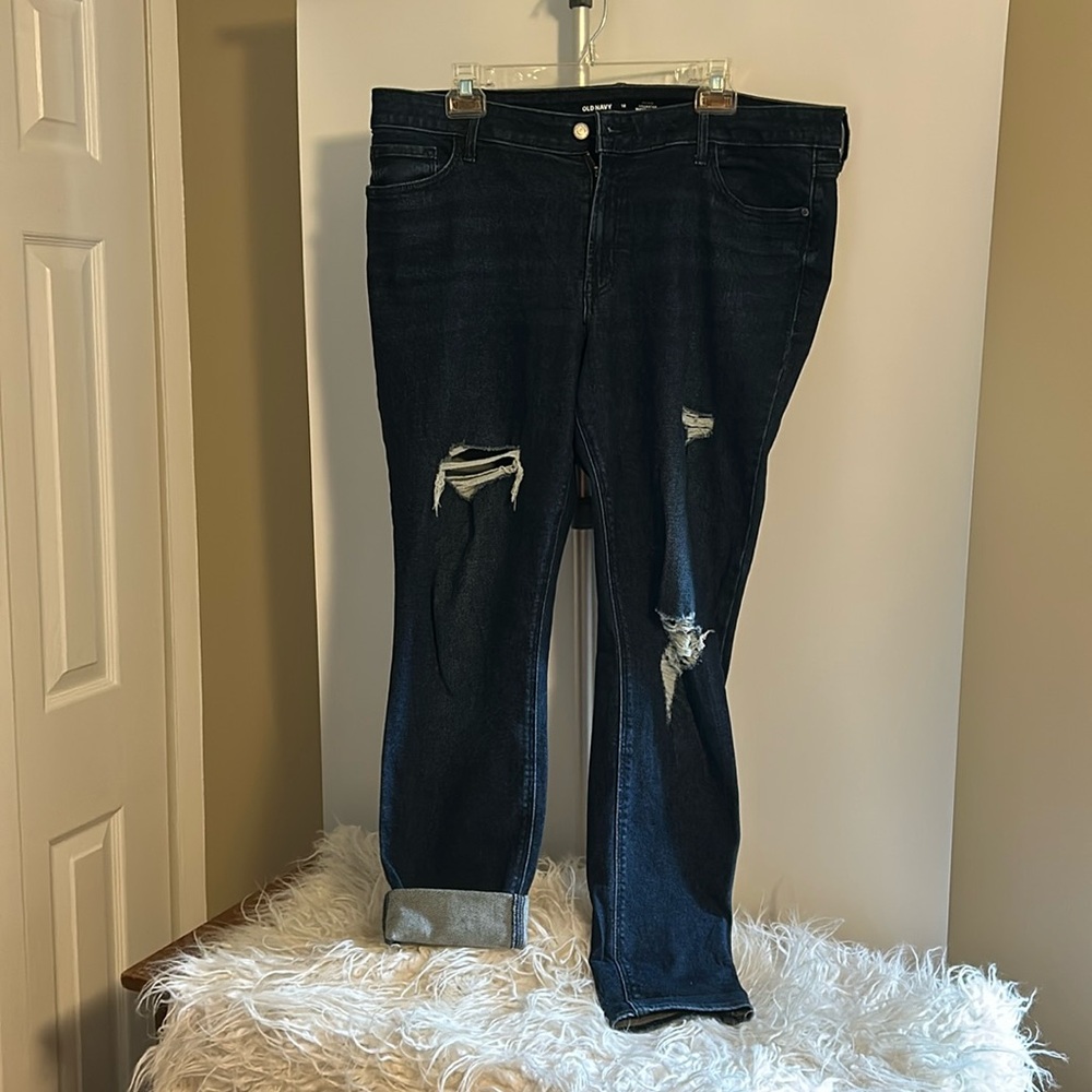 OLD NAVY rockstar super skinny jeans Size 16